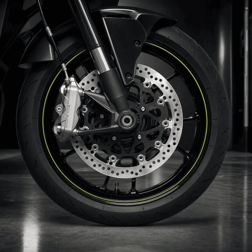 Ponce Racing — detalle rin de motocicleta
