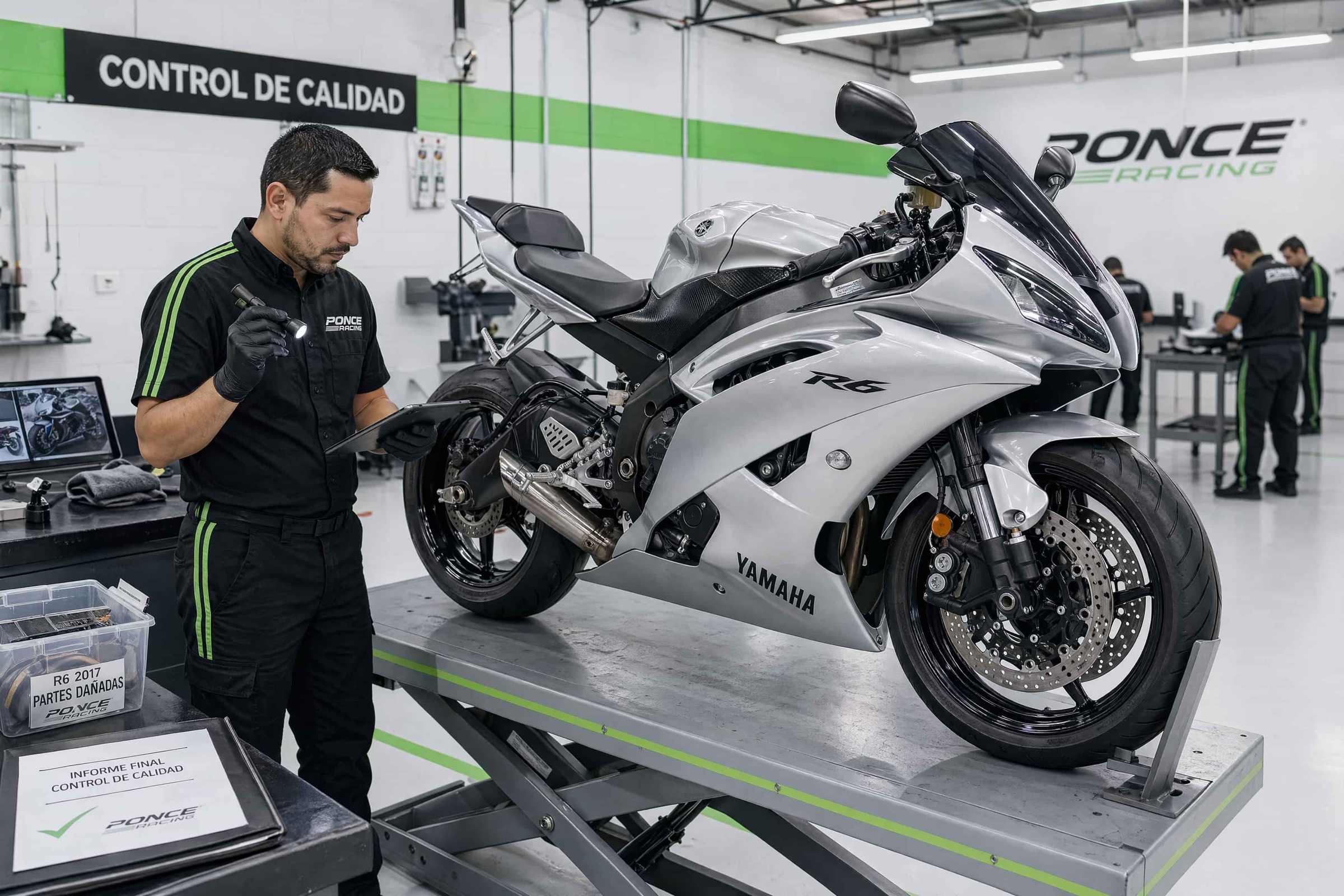 Ponce Racing — Garantía: Por escrito. Como debe ser.
